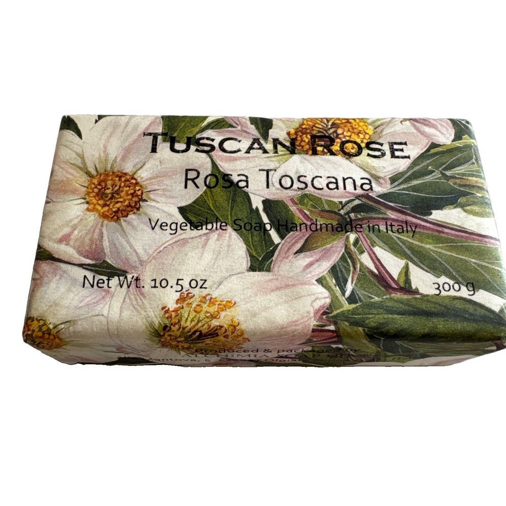 Tuscan Rose scented soap made in Tuscany Italy Rose  soap 10.5 Ounce 300 g Bar